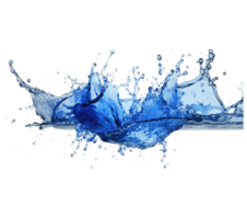 Blue water splash . png