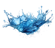 Blue water splash . png