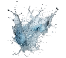 blauw water plons . ai gegenereerd png