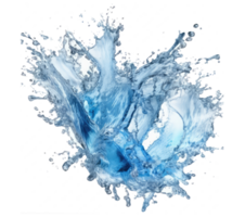 blu acqua spruzzo . ai generato png