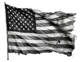 Flagge von das vereinigt Zustände von Amerika mit Grunge Textur . ai generiert png