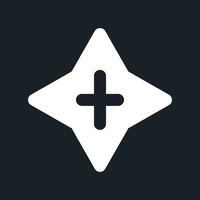 Blink transition white pixel perfect solid ui icon. Video editing option. Visual effect. Silhouette symbol for dark mode. Glyph pictogram on black space for web, mobile. Vector isolated image