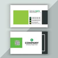 Clean professional business card template. vector