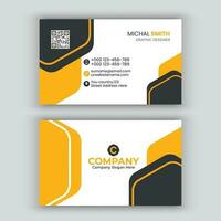 Modern business card design in professional style. vector