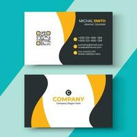 Minimal Corporate Business Card Design Template. vector