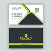 Professional business card template design. vector