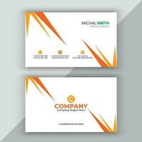 Professional business card template design. vector