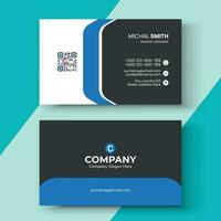 Modern business card design in professional style. vector