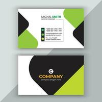 Clean professional business card template. vector