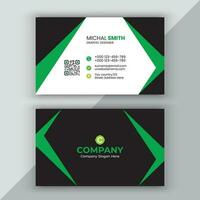 Minimal Corporate Business Card Design Template. vector