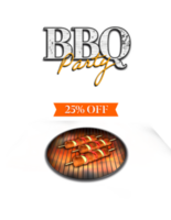 Barbecue Template or Menu design png