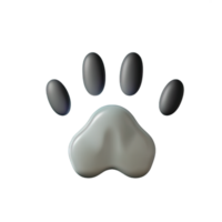 3d pet paw png