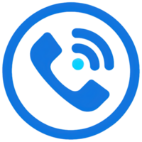 Telefon Symbol im eben Stil png