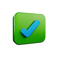 3d icon check mark png