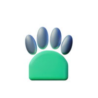 3d pet paw png