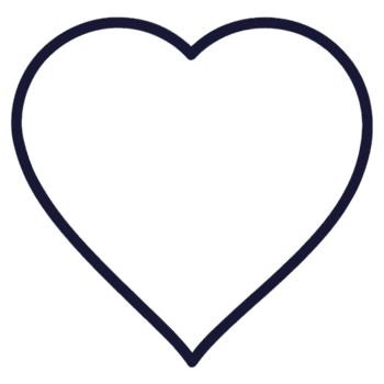Cute decorative heart icon png