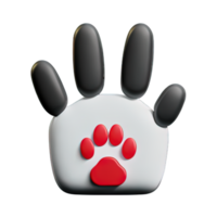 3d pet paw png