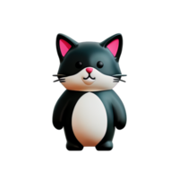 mignonne chat 3d png