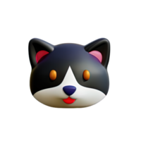 linda gato 3d png