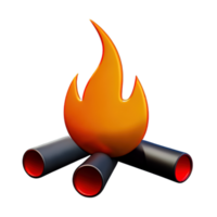 3d fuoco di bivacco icona png