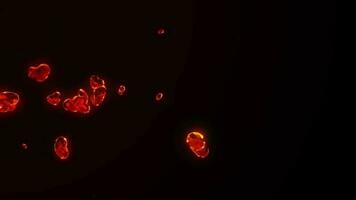 Heart particle animation video