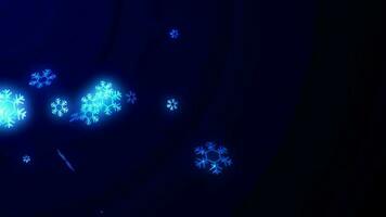 Snow flake particle animation video