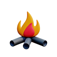 3d campfire icon png