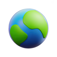 3d Karikatur Planet Erde Symbol png