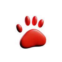 3d pet paw png