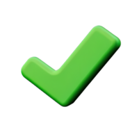 3d icon check mark png