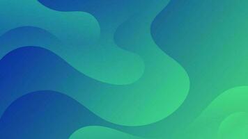 Abstract Gradient green blue liquid Wave Background vector