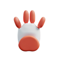 3d mascota pata png