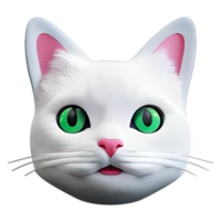 söt katt 3d png