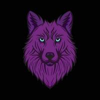 Wolf head art Illustration hand drawn style premium vector for tattoo sticker logo etc