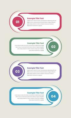 Business process overview vertical steps infographic presentation template design with number