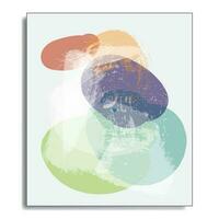 Water color digital abstract painting vector