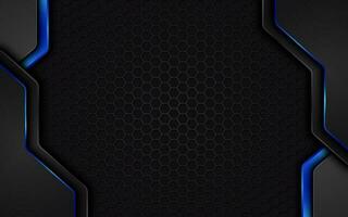 modern realistic 3d glossy blue with metallic texture background vector