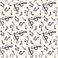 musical notes pattern vector