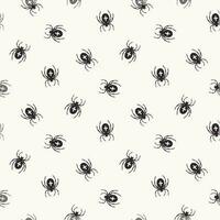 Seamless pattern with spider vector