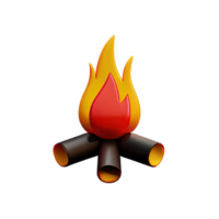 3d feu de camp icône png