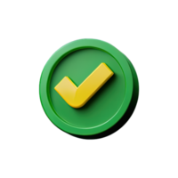 3d icon check mark png