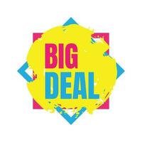 Today's big deal marketing promotional sign vector, Super deal online shopping sale event, Mega sale promotional advertisement vector