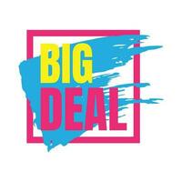 Today's big deal marketing promotional sign vector, Super deal online shopping sale event, Mega sale promotional advertisement vector