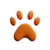 3d pet paw png