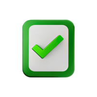 3d icon check mark png