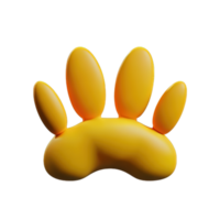 3d mascota pata png