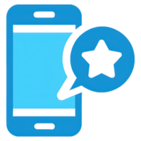 Phone icon in flat style png