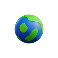 3d Karikatur Planet Erde Symbol png