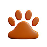 3d pet paw png