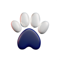 3d mascota pata png